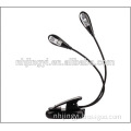 high power usb rechargeable 2pcs led clip on reading battery powerd book light